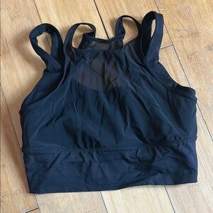 Black lululemon sport bra size 10